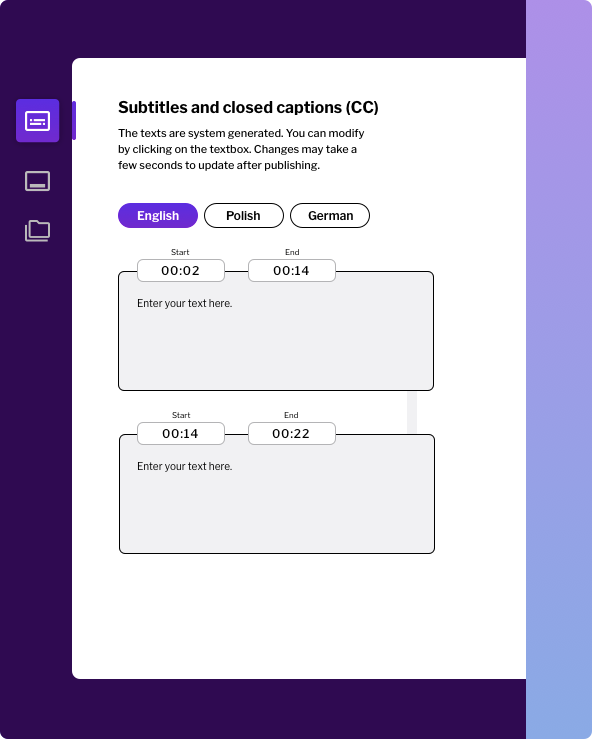 Create video presentations videos using the Trainn customer video presentations software
